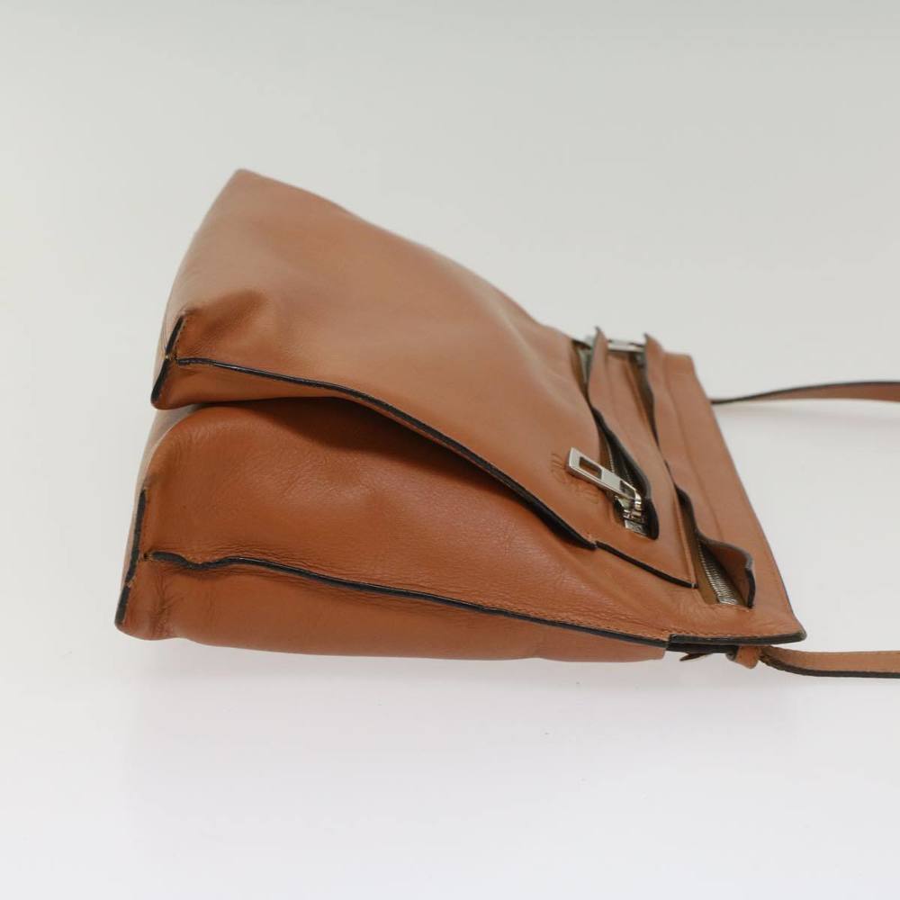 LOEWE Shoulder Bag Leather Brown Auth hk848 - Picture 3 of 16